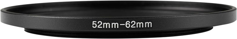 JOYTOLIN 52-62mm Metal Step-Up/Down Ring Adapter Compatible with Mirrorless Cameras DSLR Lens, UV CPL ND Filter Thread Converter, Black - Image 2